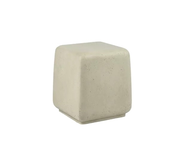 Makura Off-White Fiber Cement Stool - Off-White - Imagen 2