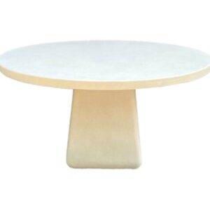 Makura Off-White Round Fiber Cement Table - Off-White