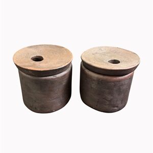 Salt And Pepper Set Hazel S/2 - Brown