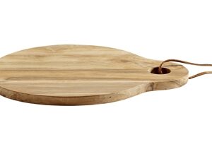 Cutting Board Round Base - Natural- ND - Wooden