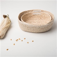 Set of 2 Corn Baskets-ST - Natural