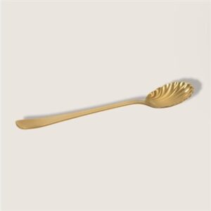 Set of 4 Good Morning Spoons Gold in Gift Pack - Gold