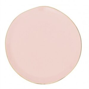 Good Morning Breakfast Plate Old Pink-ST