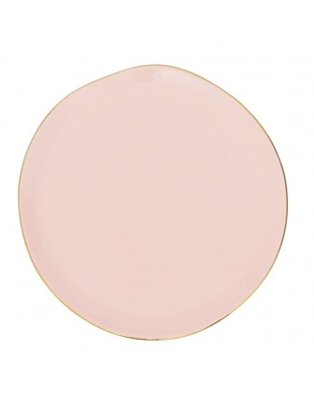 Good Morning Breakfast Plate Old Pink-ST