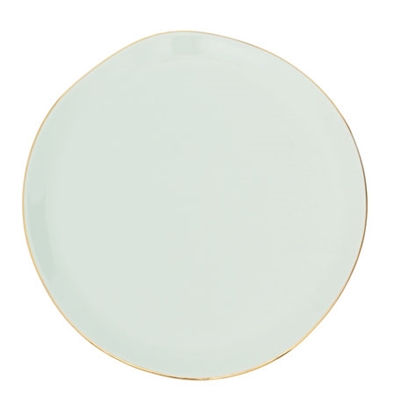 Good Morning Breakfast Plate Celadon-ST