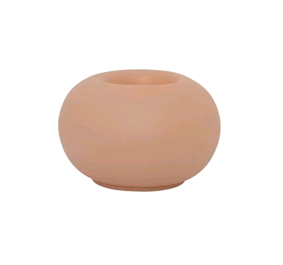Tealight Holder Recycled Glass Bubble- ST - Cameo brown