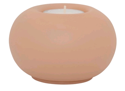 Tealight Holder Recycled Glass Bubble- ST - Cameo brown - Imagen 2