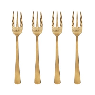 Fork Gold - Set of 4 in Gift Pack- ST