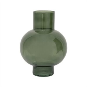 Vase Recycled Glass Tummy A Duck Green