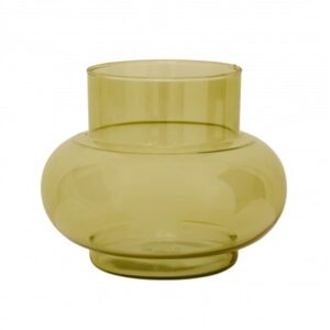 Vase Recycled Glass Tummy B Olive Oil
