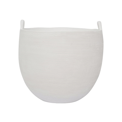 Deco pot Honey White- ST