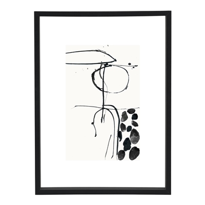 Photo Frame Floating Minimalism Black, L - Black