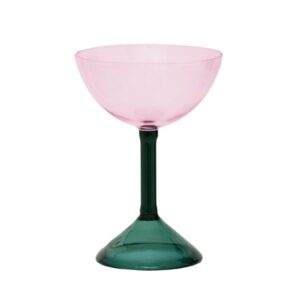 Coupe Cocktail Glass, set of 2, in Gift Pack- ST - Pink