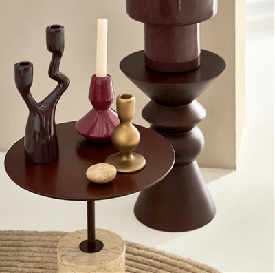 Candle Holder Bowie B Gold - Gold - Gold - Imagen 3