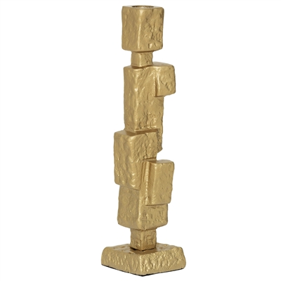 Candle Holder Mona- ST - Gold - Gold - Imagen 2