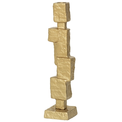 Candle Holder Mona- ST - Gold - Gold - Imagen 3