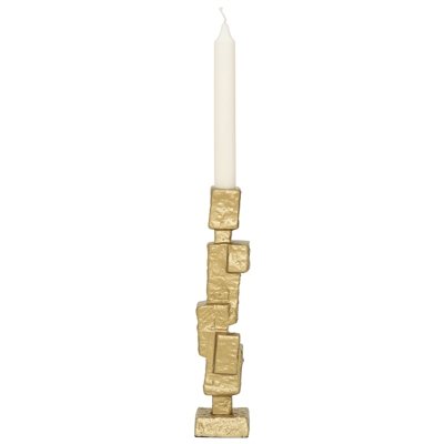 Candle Holder Mona- ST - Gold - Gold - Imagen 4