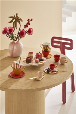 Good Morning Cup Cappuccino/Tea & Plate Joyful A, set of 4- ST - Multi - Imagen 2