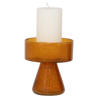 Candle Holder Cody, Inca Gold - Tan - Imagen 3