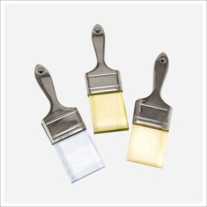 Brushes Silver Wall Art -Set 3
