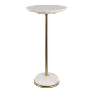 GORDENVIEW WHITE ACCENT TABLE 25 (IN)