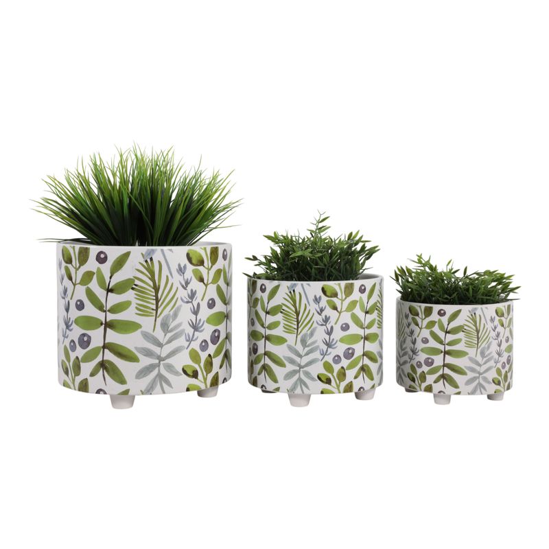 BARNETWORTH SET OF 3 GREEN PLANTER 11 (IN) - Imagen 3