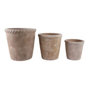 COOPERSHAW SET OF 3 WHITE PLANTER 15 (IN)